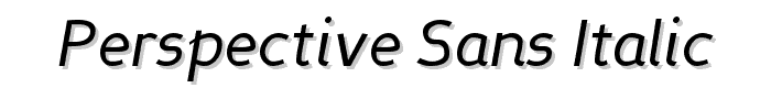 Perspective Sans Italic font